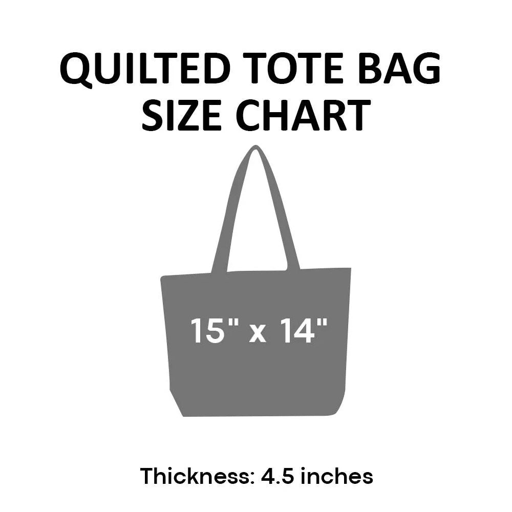 Fields of Joy – Puppy Quilted Tote Bag