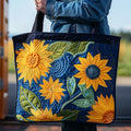 Sunlit Bloom Quilted Tote✨🌻💛