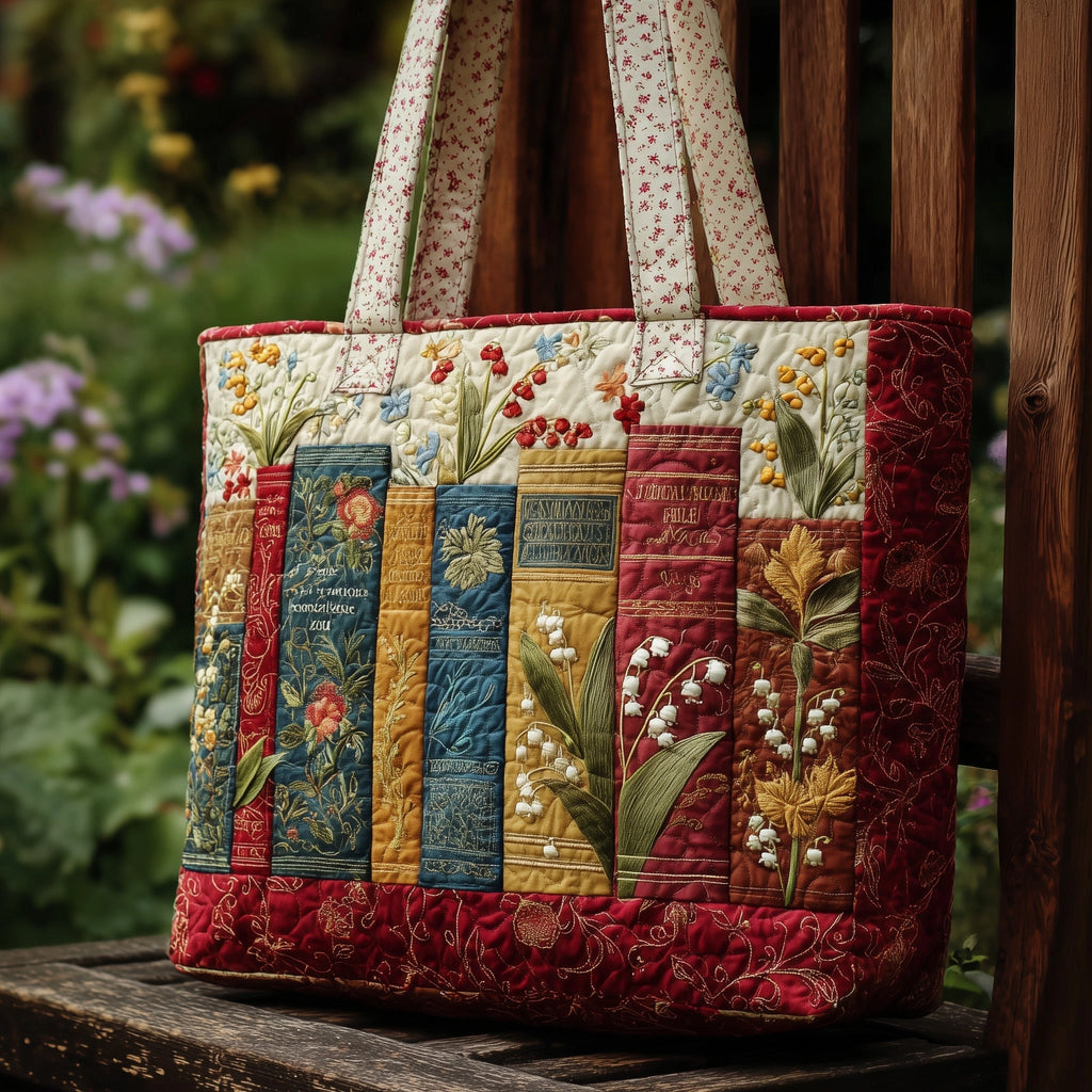 Garden Botanica Library Quilted Tote 📚🌸